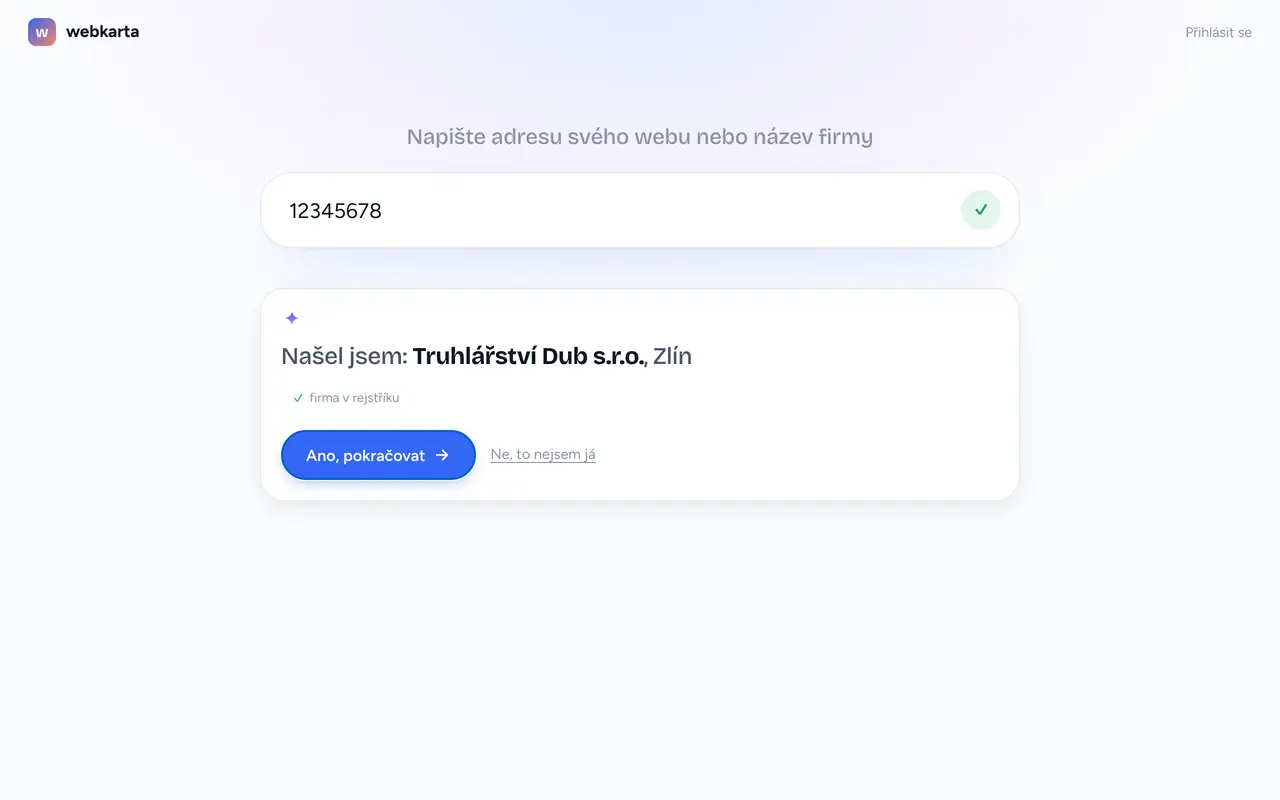 Potvrďte, že je to vaše firma
