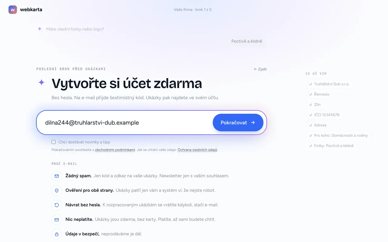 Zadejte e-mail