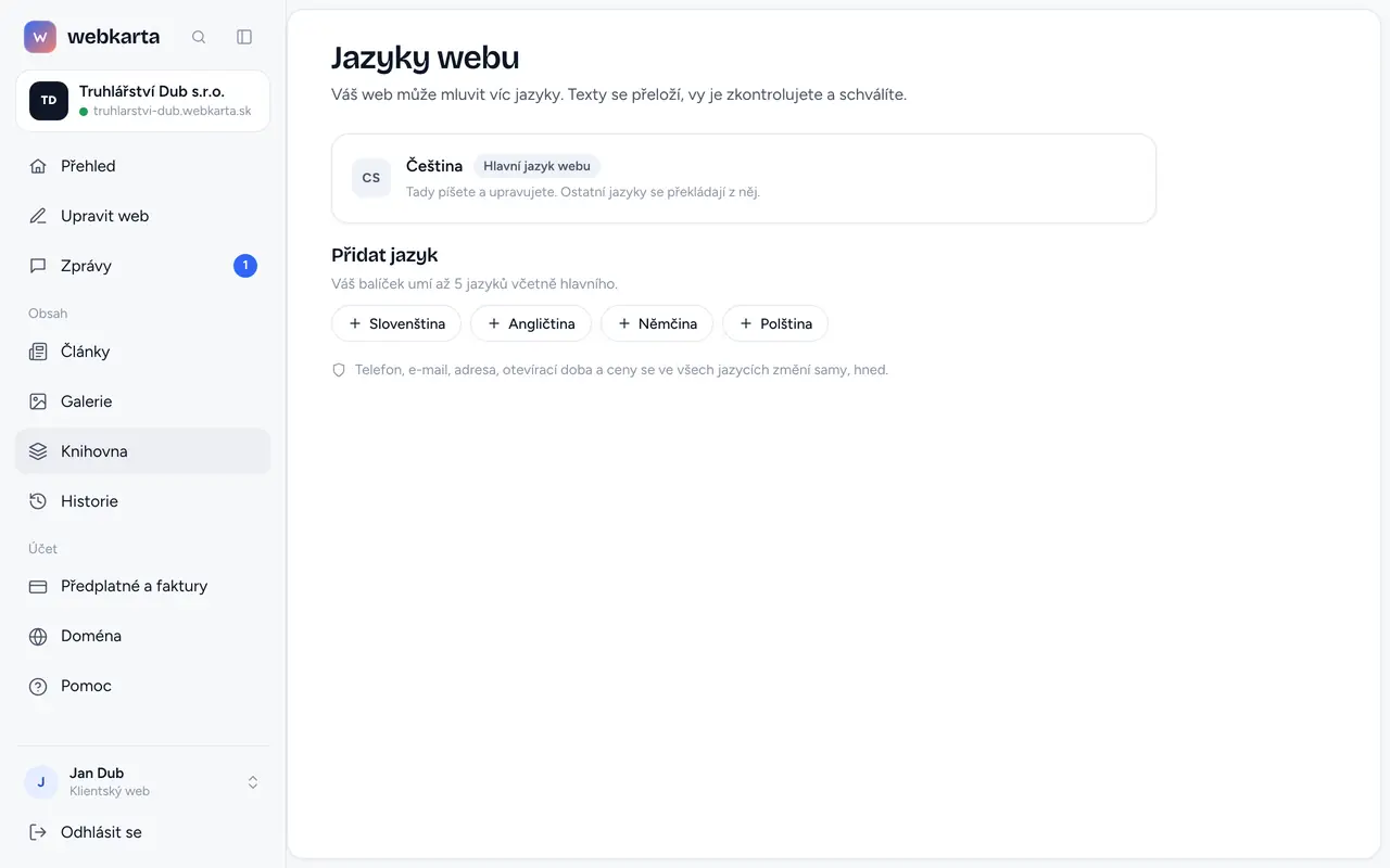 Vyberte jazyk